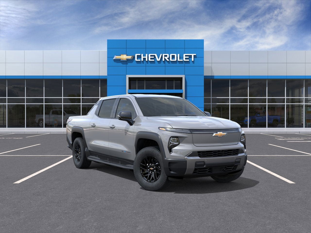 2026 Chevrolet Silverado EV LT - Extended Range in Slate Gray Metallic — front three-quarter view