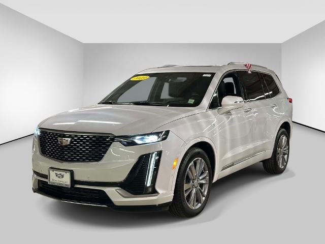 2023 Cadillac XT6 Premium Luxury in Crystal White Tricoat — front three-quarter view