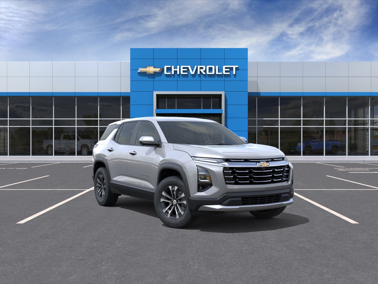 2027 Chevrolet Equinox AWD LT in Sterling Gray Metallic — front three-quarter view