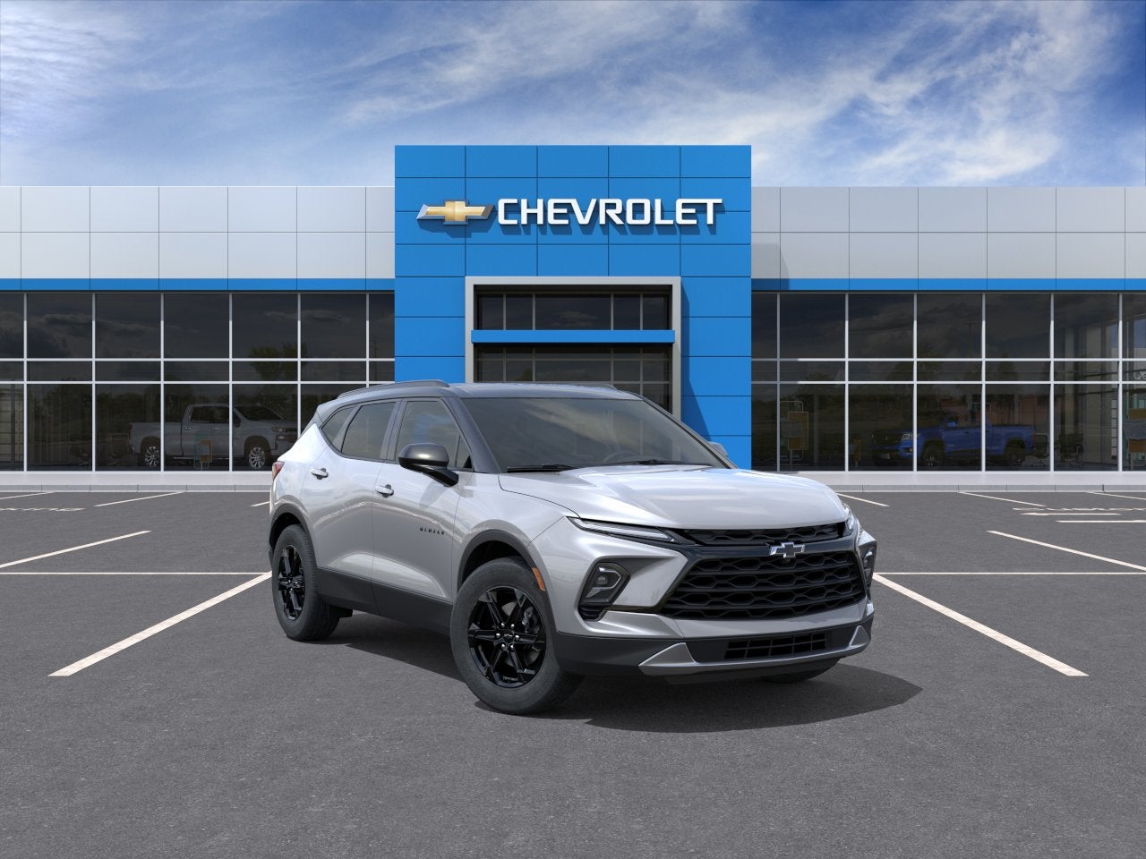 2026 Chevrolet Blazer 2LT in Sterling Gray Metallic — front three-quarter view